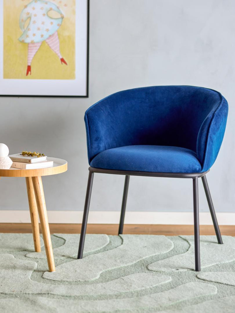 Cortone Dining Chair Blue Recycled Polyester