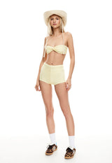 BLOOM BOOTY SHORT - LEMONTINI POLKA