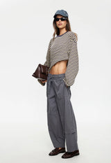 BLOOM LONG SLEEVE - BEIGE STRIPE