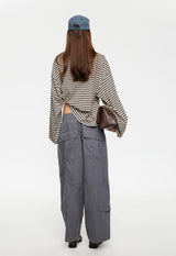BLOOM LONG SLEEVE - BEIGE STRIPE