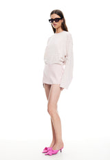 BLOOM LONG SLEEVE - BLUSH STRIPE