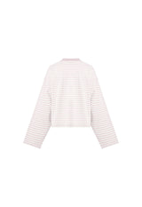 BLOOM LONG SLEEVE - BLUSH STRIPE