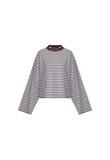 BLOOM LONG SLEEVE - CHOCOLATE SEA STRIPE