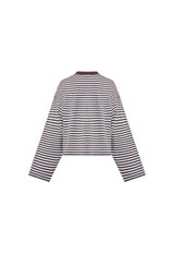 BLOOM LONG SLEEVE - CHOCOLATE SEA STRIPE