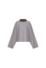 BLOOM LONG SLEEVE - CHOCOLATE SEA STRIPE