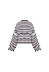 BLOOM LONG SLEEVE - CHOCOLATE SEA STRIPE