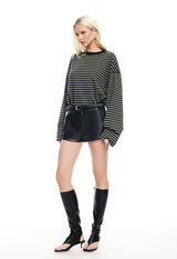 BLOOM LONG SLEEVE - FOREST STRIPE