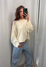 BLOOM LONG SLEEVE - LEMON STRIPE