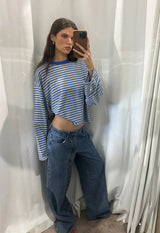 BLOOM LONG SLEEVE - MICKEY BLUE STRIPE