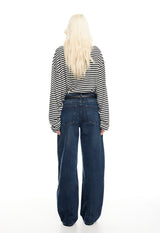 BLOOM LONG SLEEVE - ONYX STRIPE