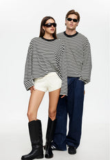 BLOOM LONG SLEEVE - ONYX STRIPE