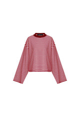 BLOOM LONG SLEEVE - WINE STRIPE