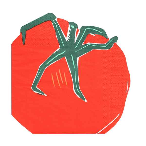 TALKING TABLES Tomato Shaped Napkins Pack