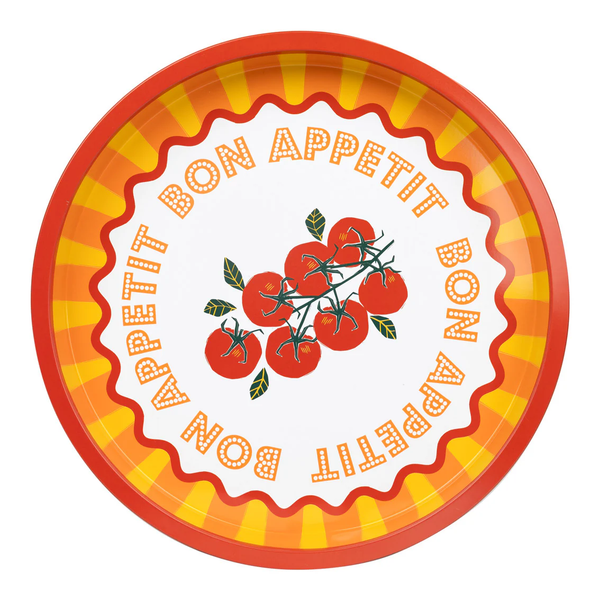 TALKING TABLES Tomato Tin Tray 31cm
