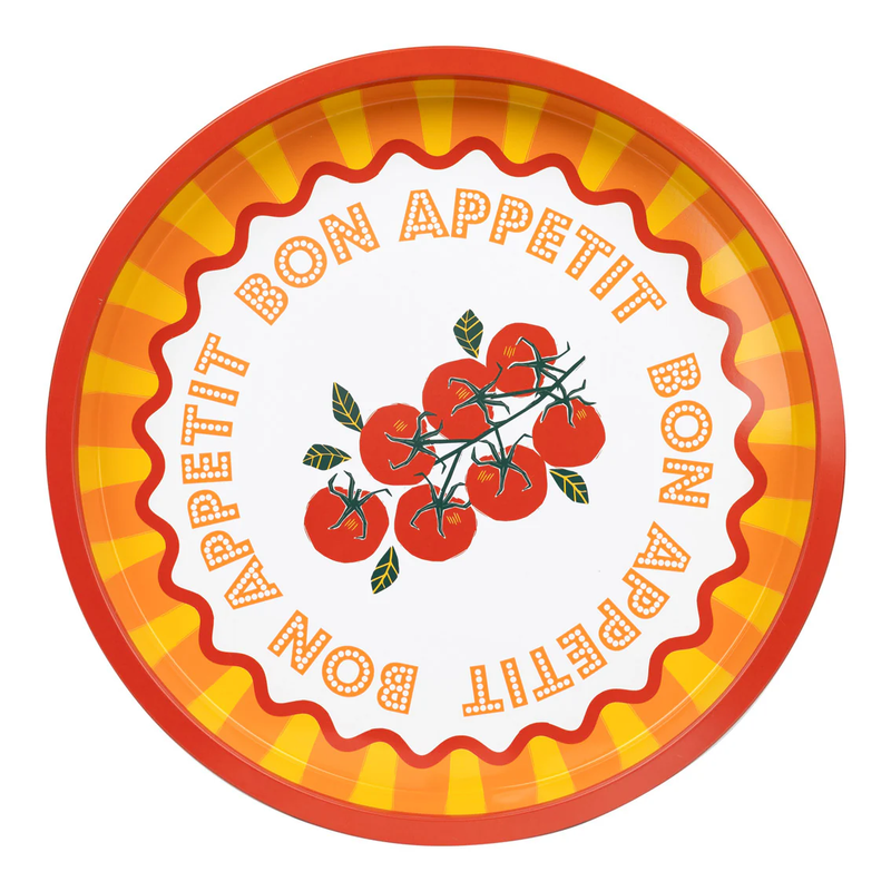 TALKING TABLES Tomato Tin Tray 31cm