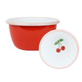 BON AMOUR CHERRY ENAMEL BOWL 10 CM