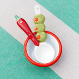 BON APPETIT CERAMIC SPOONS OLIVE AND CHILLI 2PK