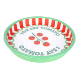 BON APPETIT TIN TRAY TOMATO GREEN