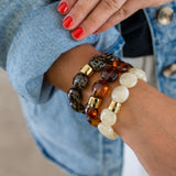 BRACELET BOMBOM-AMBRE