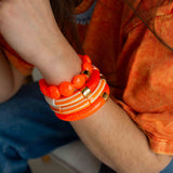 BRACELET BOMBOM-LARANJA