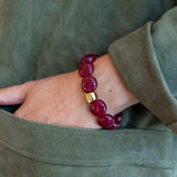 BRACELET BOMBOM-PRUNE