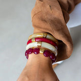BRACELET BOMBOM-PRUNE
