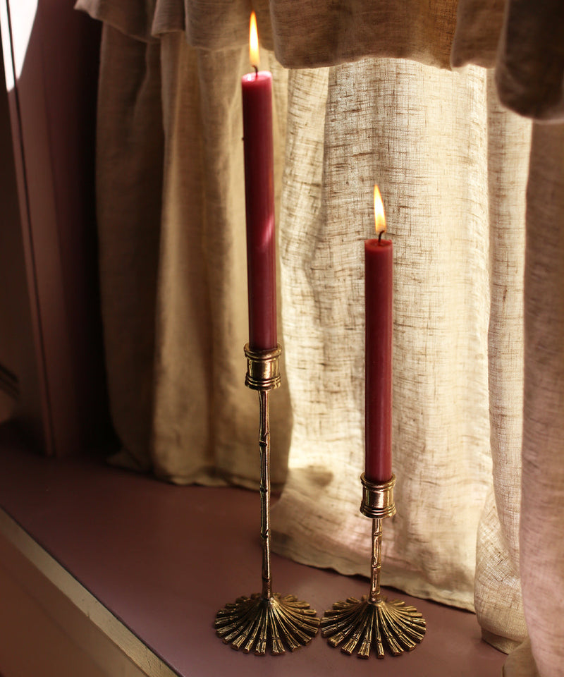 Bamboo Candle Holder Long