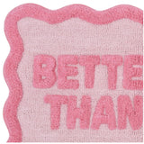 Bath Mat Better Late Cotton Pink 50x80cm