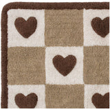 Bath Mat Hearts Cotton Multi 50x80cm