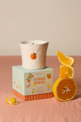 Bistro Orange Ceramic Candle - Citrus Spritz