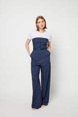 Bleu entier Jump Suit (Y507HAA) - DENIM SCURO