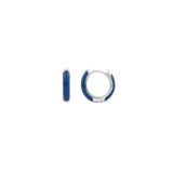 Bloom Silverplated Earring Dark Blue