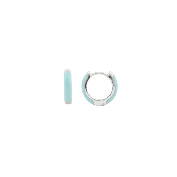 Bloom Silverplated Earring Light Blue