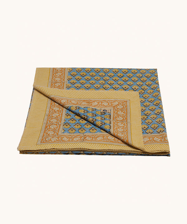 Blue Emma Single Throw in Tote bag