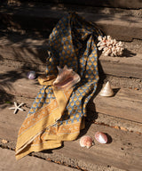 Blue Emma Single Throw in Tote bag