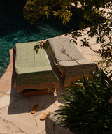 Blue Emma Single Throw in Tote bag