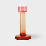 Bole candle holder M pink-red