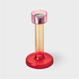 Bole candle holder M pink-red