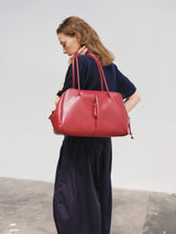 Brooklyn Bag - Cherry red