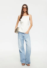 CAMILLE BACKLESS TOP - IVORY