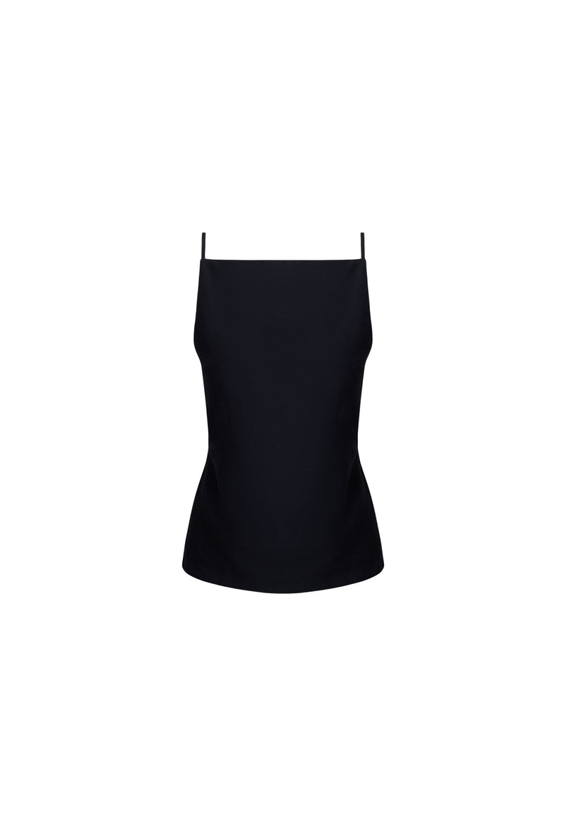 CAMILLE BACKLESS TOP - ONYX