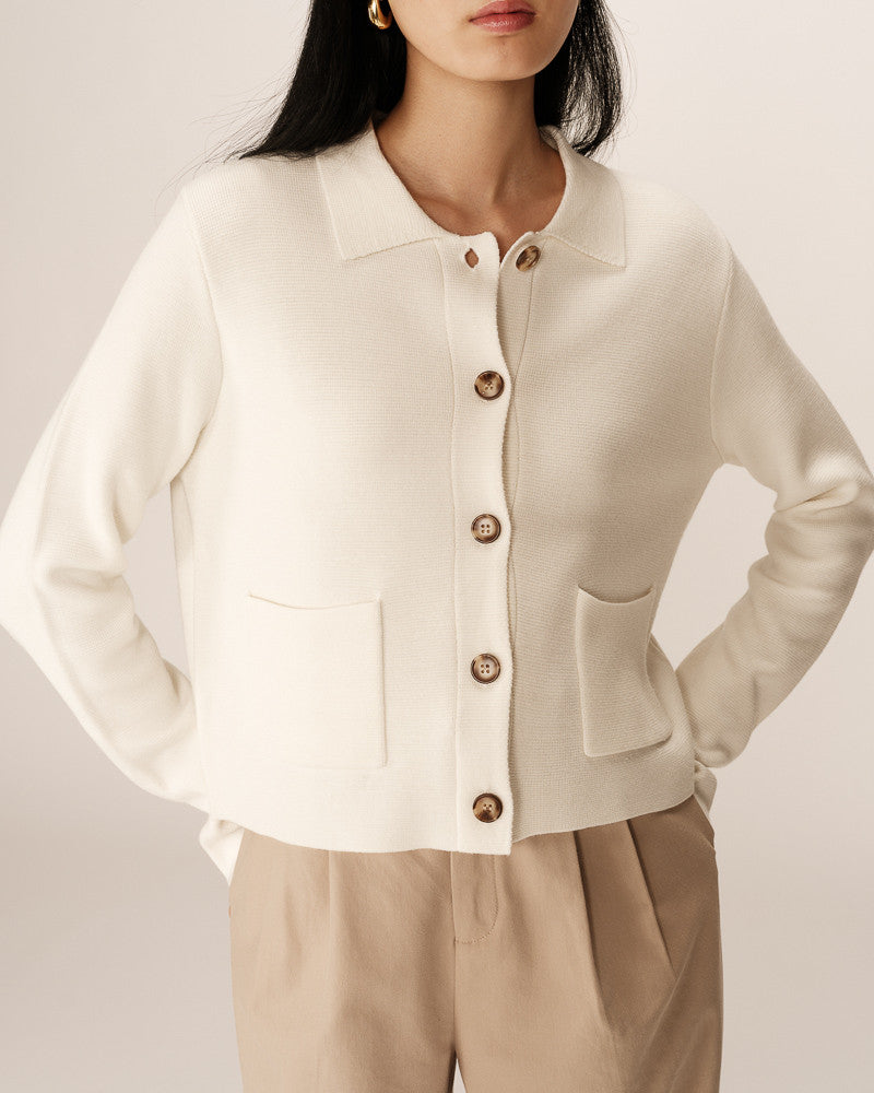 CARDIGAN ECRU PAM