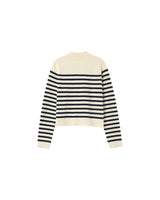 CARDIGAN RAYURES ECRU PAM