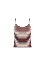 CARRIE CAMI - WINE STRIPE
