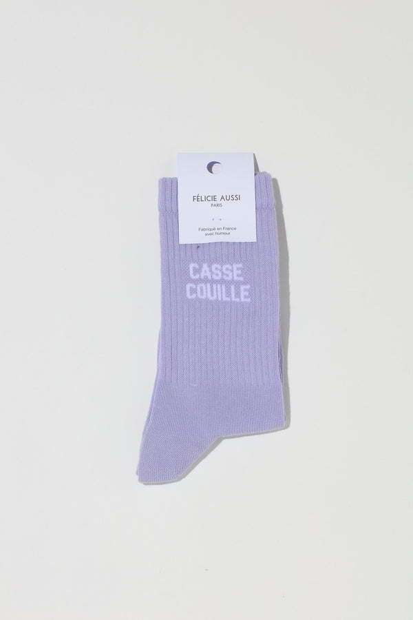 CASSE COUILLE SOCKS - MAUVE 