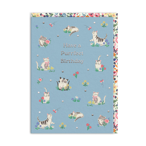 OOH DEER Cath Kidston Purrfect Kittens Birthday Card