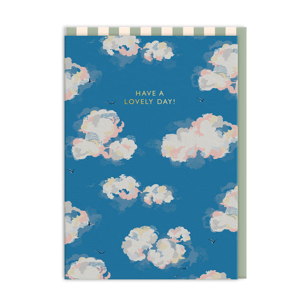 OOH DEER Cath Kidston Have A Lovely Day Clouds Greeting Card