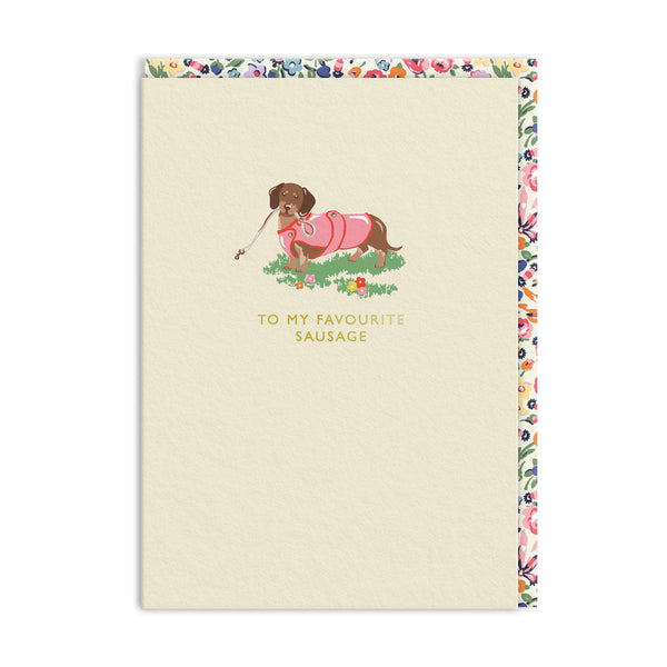 OOH DEER Cath Kidston To My Favourite Sausage Greeting Card
