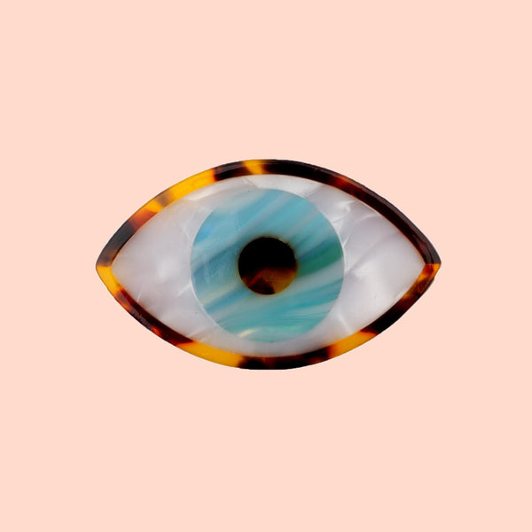 Eye barrette - Blue