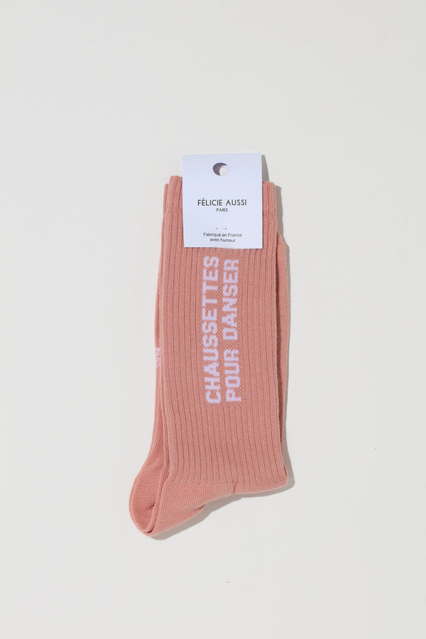 CHAUSSETTES POUR DANSER SOCKS - ROSE